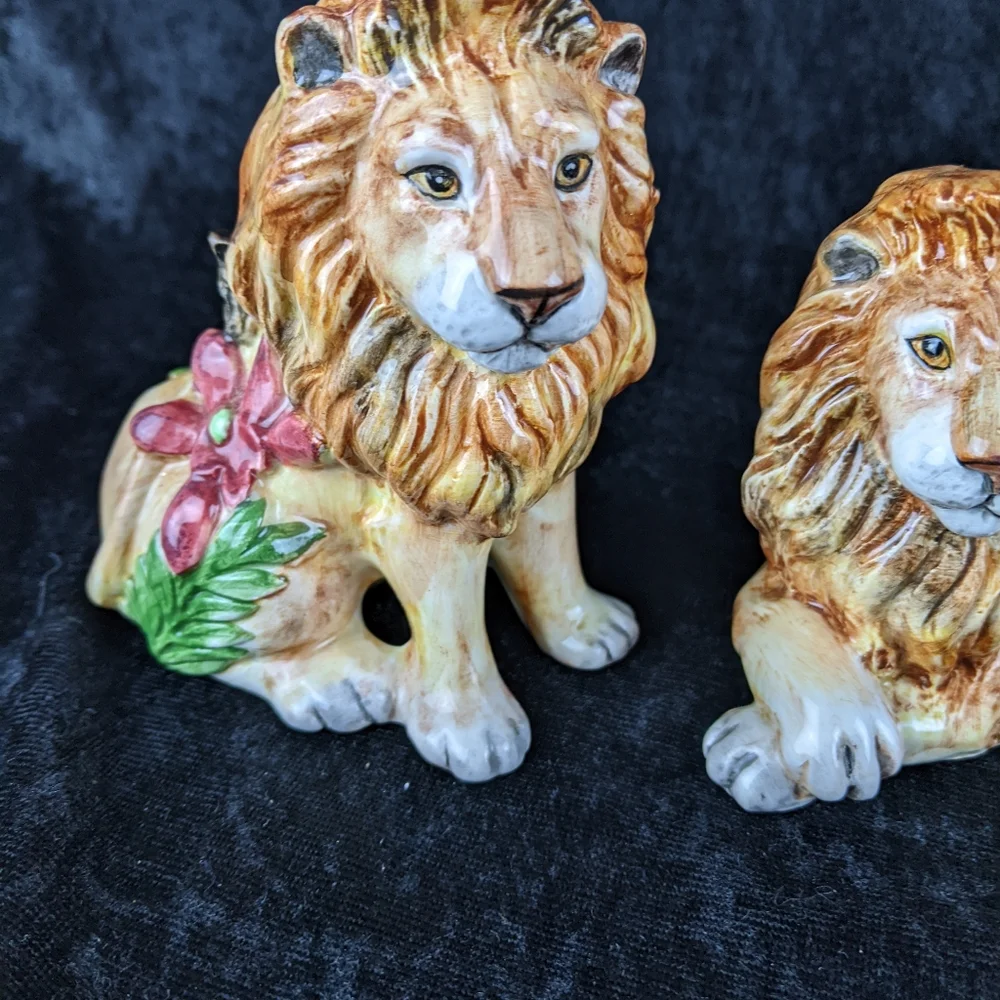 Fitz & Floyd Serengeti collection lion salt & pepper shakers - Picture 3 of 10